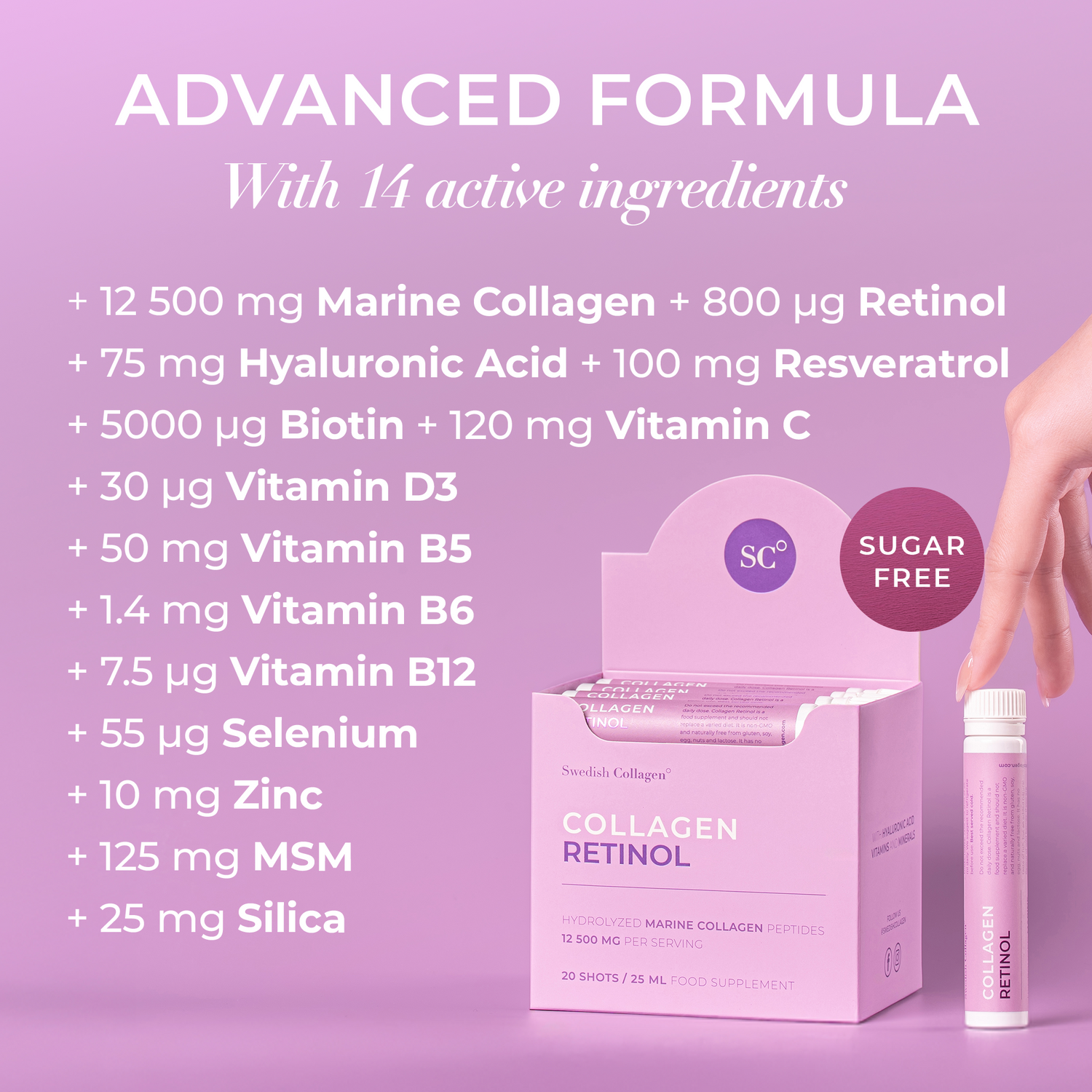 Collagen Retinol -skudd